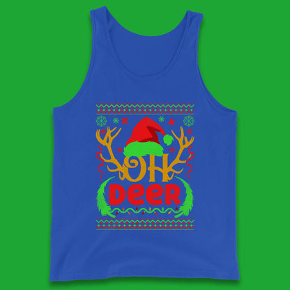 deer antlers christmas tank top