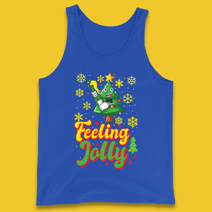 feeling jolly christmas beer tank top