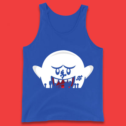 Super Mario Boo Trick Or Treat Halloween Nintendo Mario Iconic Ghost Boo Tank Top