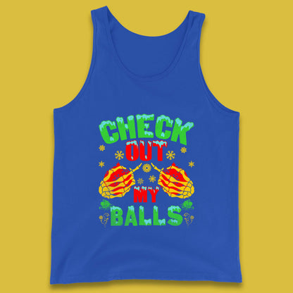 skeleton hands christmas tank top