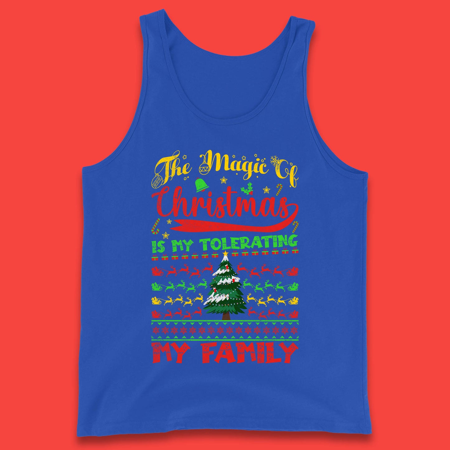 christmas quote tank top