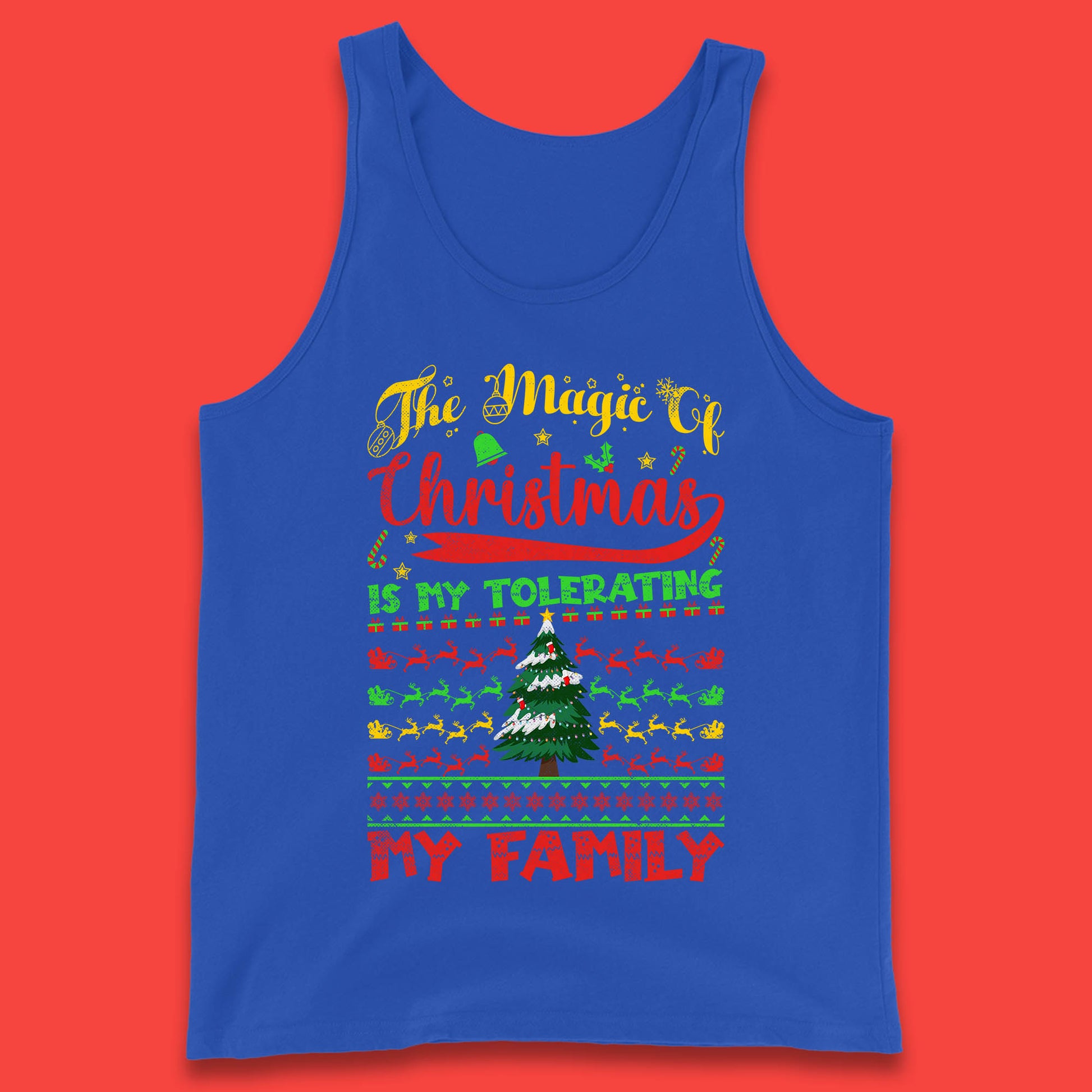 christmas quote tank top