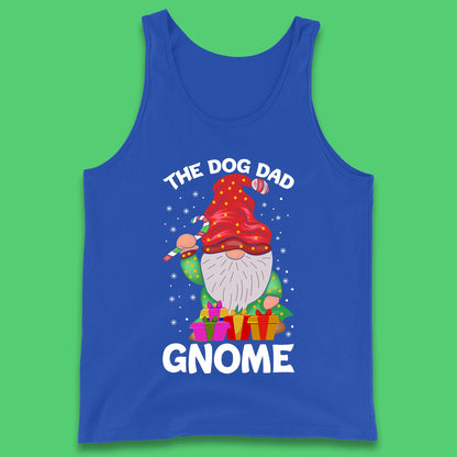 the dog dad gnome christmas tank top