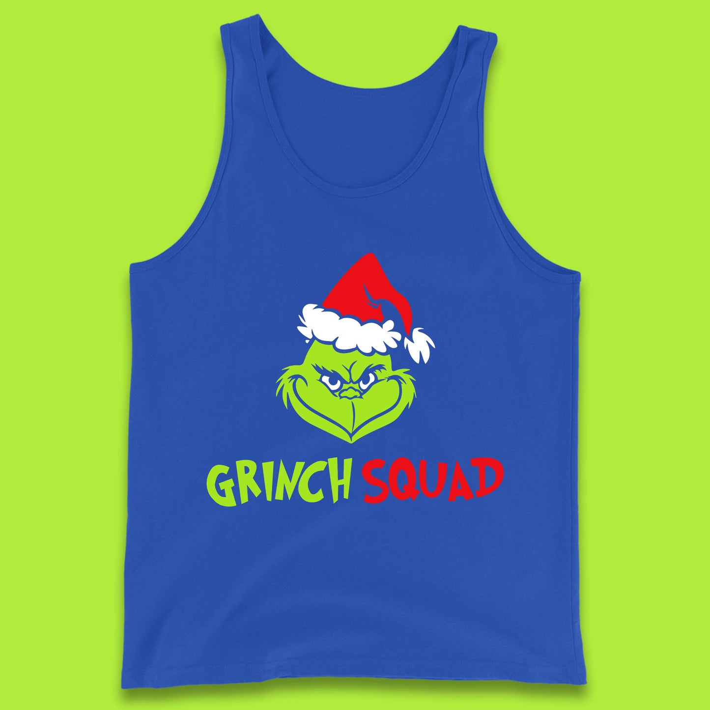 grinch squad christmas tank top