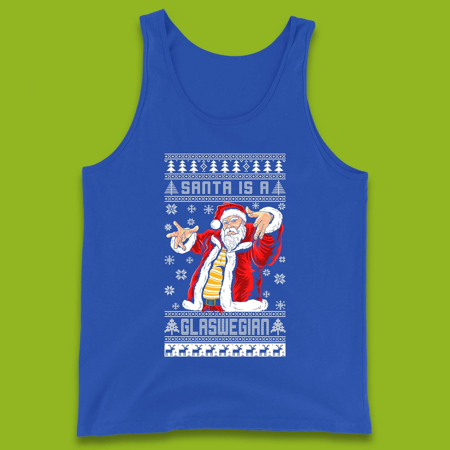 Santa Is A Glaswegian Christmas Tank Top