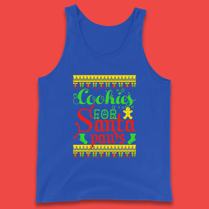 christmas cookies for santa paws tank top