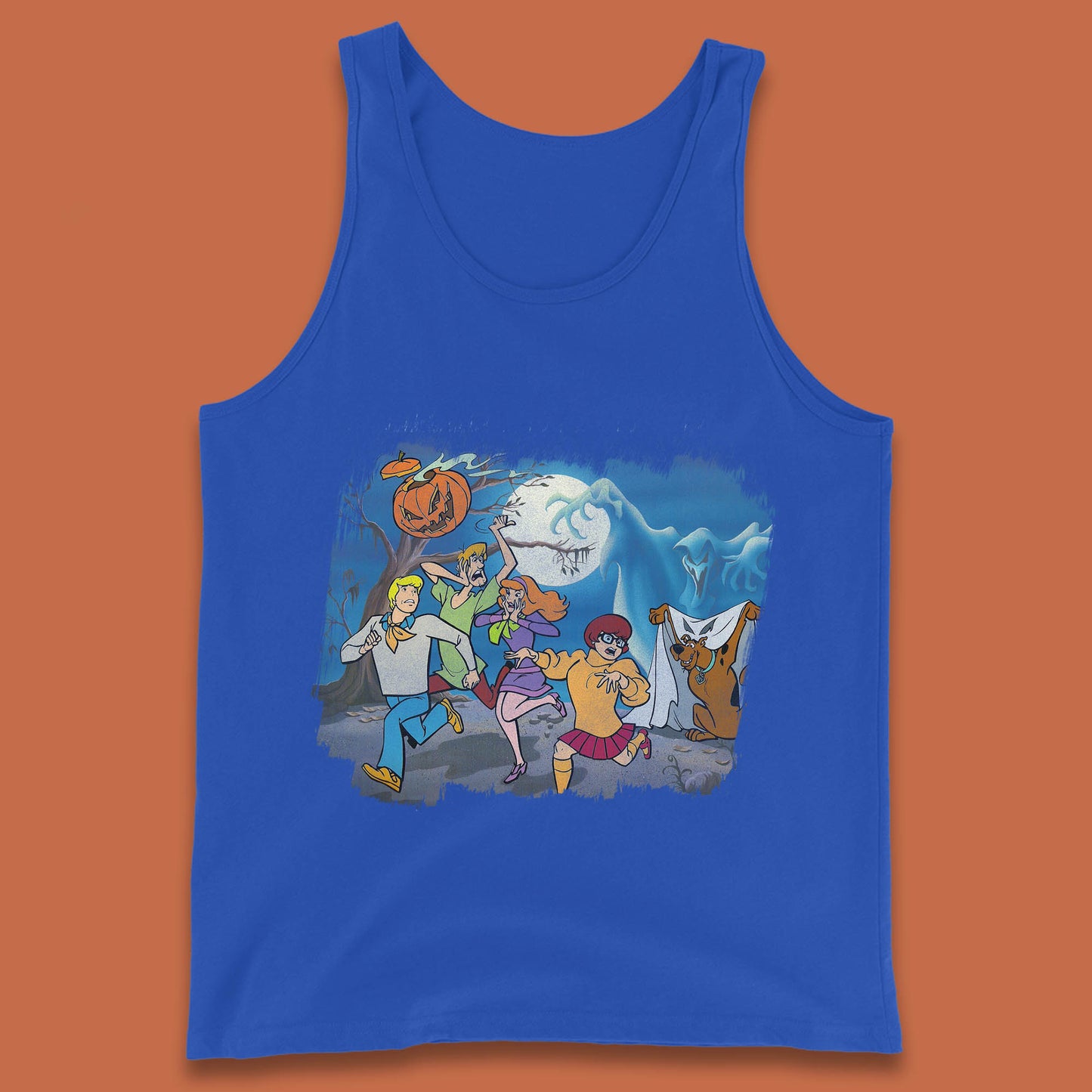 Scooby Doo & Gang Halloween Horror Scary Ghost Haunted Scary Night Tank Top