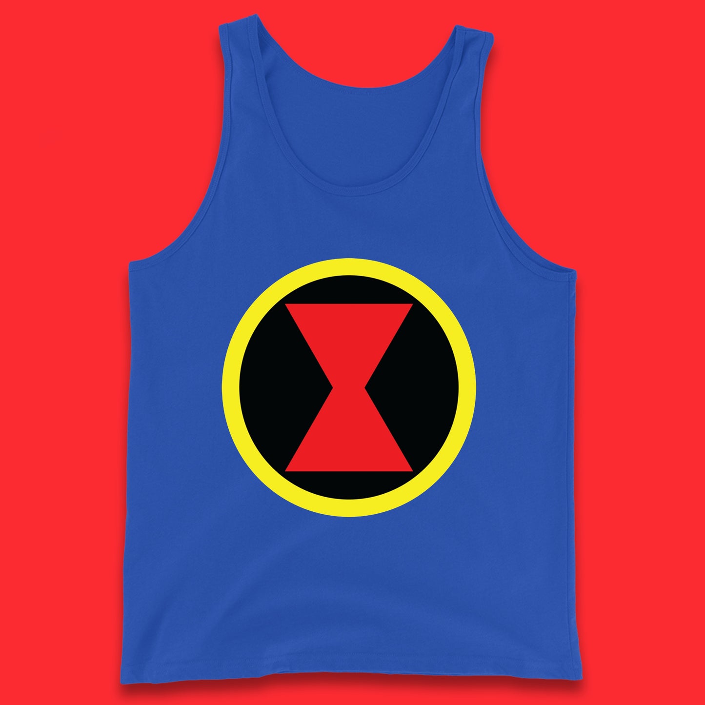 Black Widow Diy Black Symbol Logo Marvel Avengers Superhero Marvel Comics Gift for Marvel Fan Tank Top