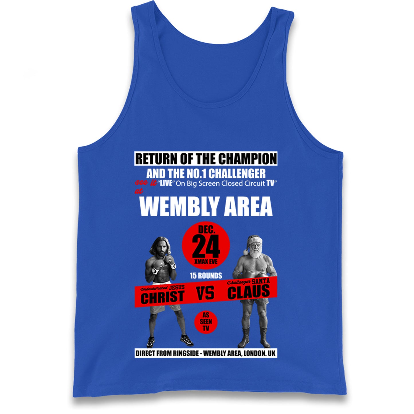 Jesus Christ Vs Santa Claus Tank Top