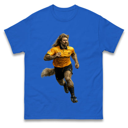Retro John The Wolf Wolves Football T Shirt