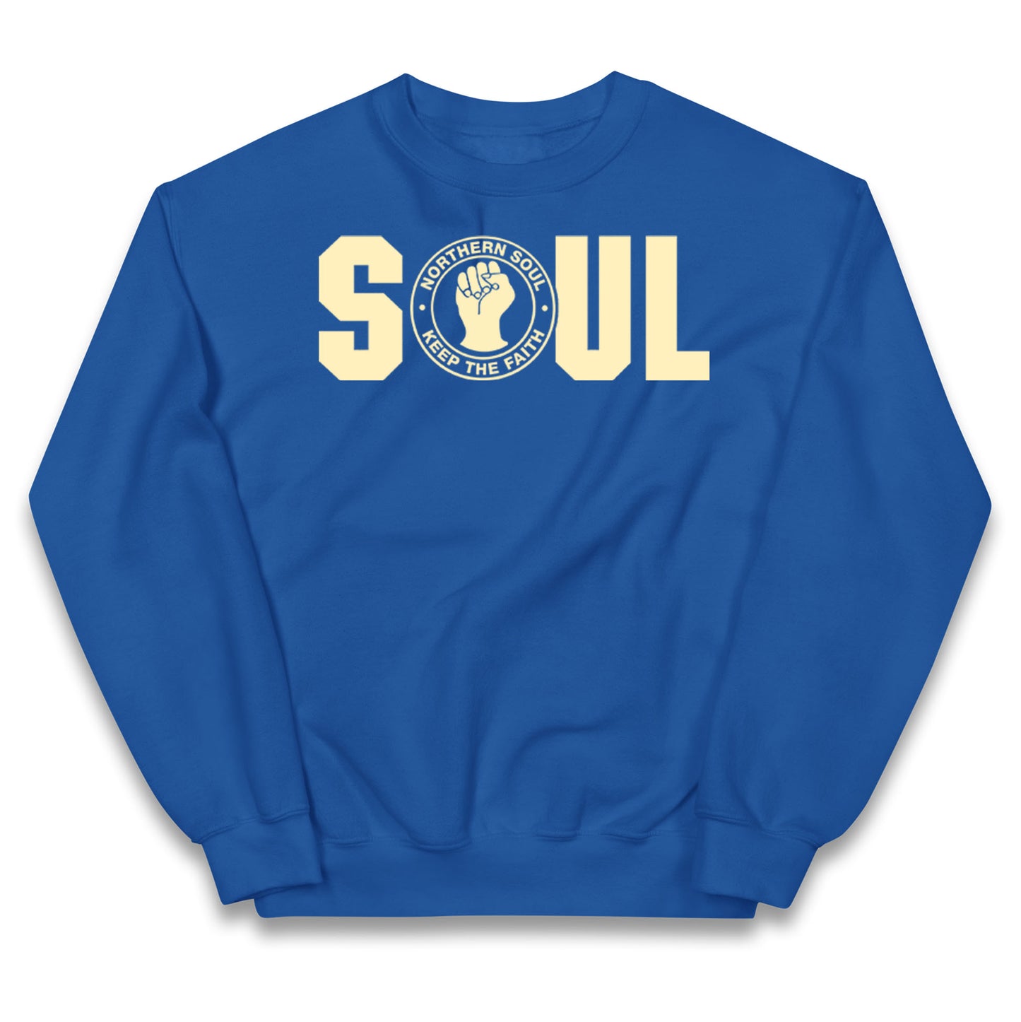 Northern Soul Keep The Faith Logo Kids Jumper 