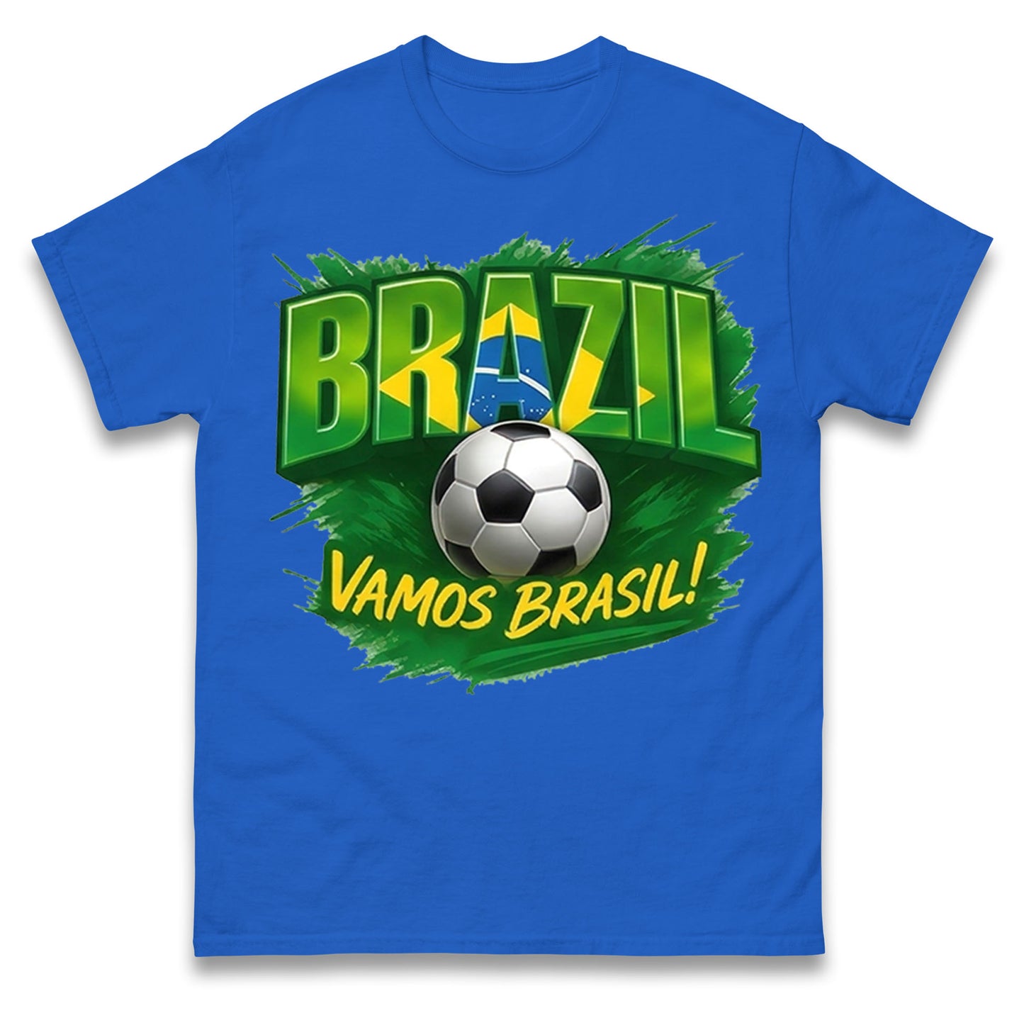 Brazil Retro Football T Shirt 