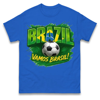 Brazil Retro Football T Shirt 