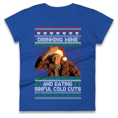 Ed Gein Wine Christmas Ladies T Shirt