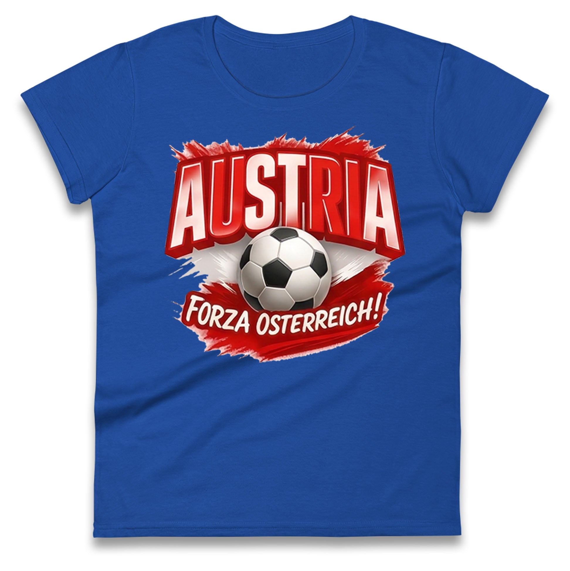 Austria Retro World Cup Ladies T Shirt