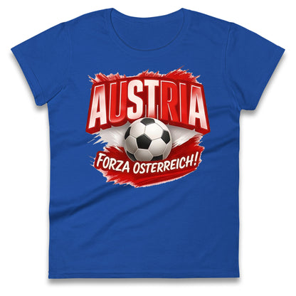 Austria Retro World Cup Ladies T Shirt