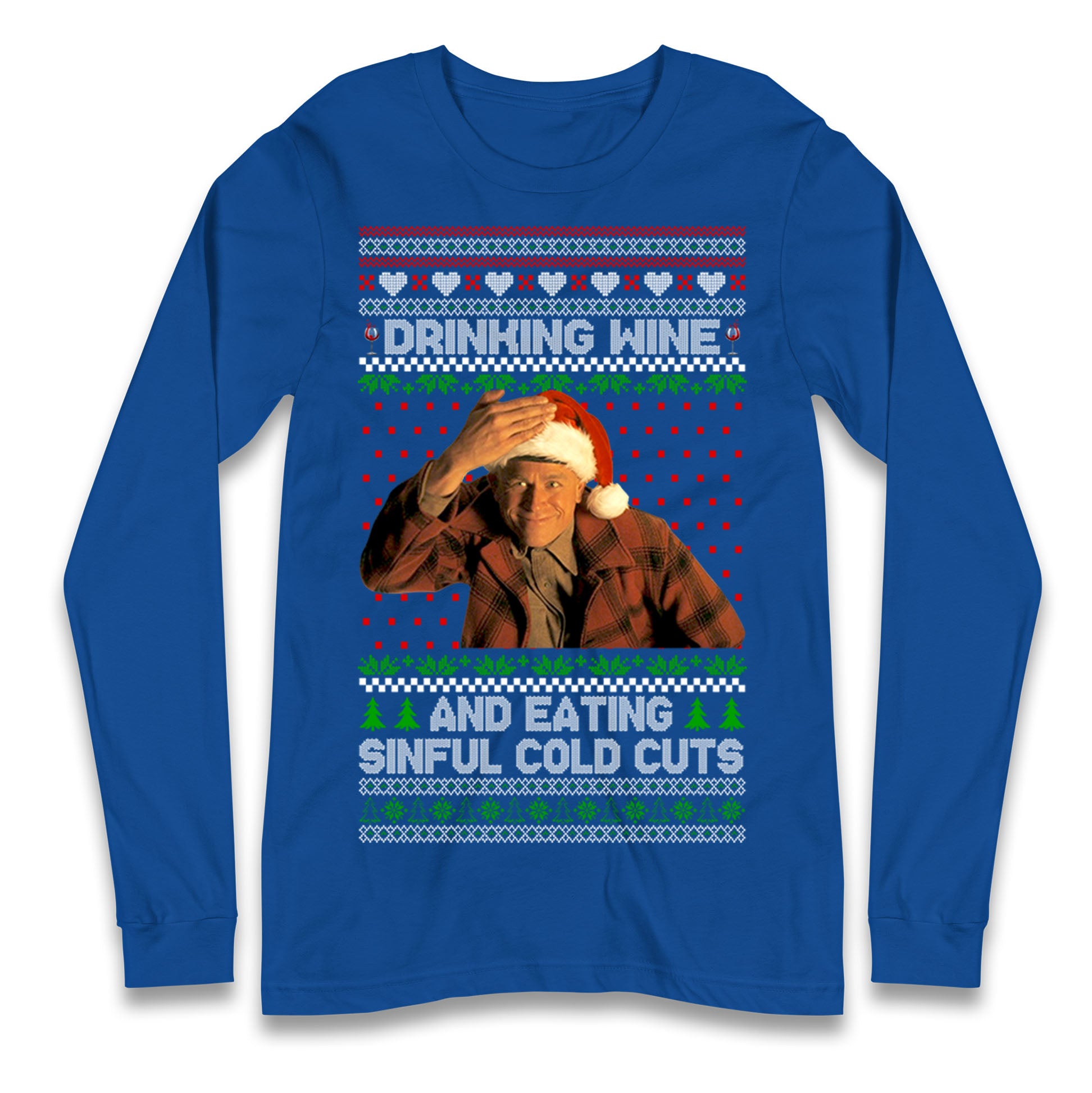 Ed Gein Wine Christmas Longsleeve T Shirt