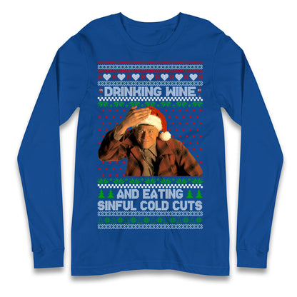 Ed Gein Wine Christmas Longsleeve T Shirt