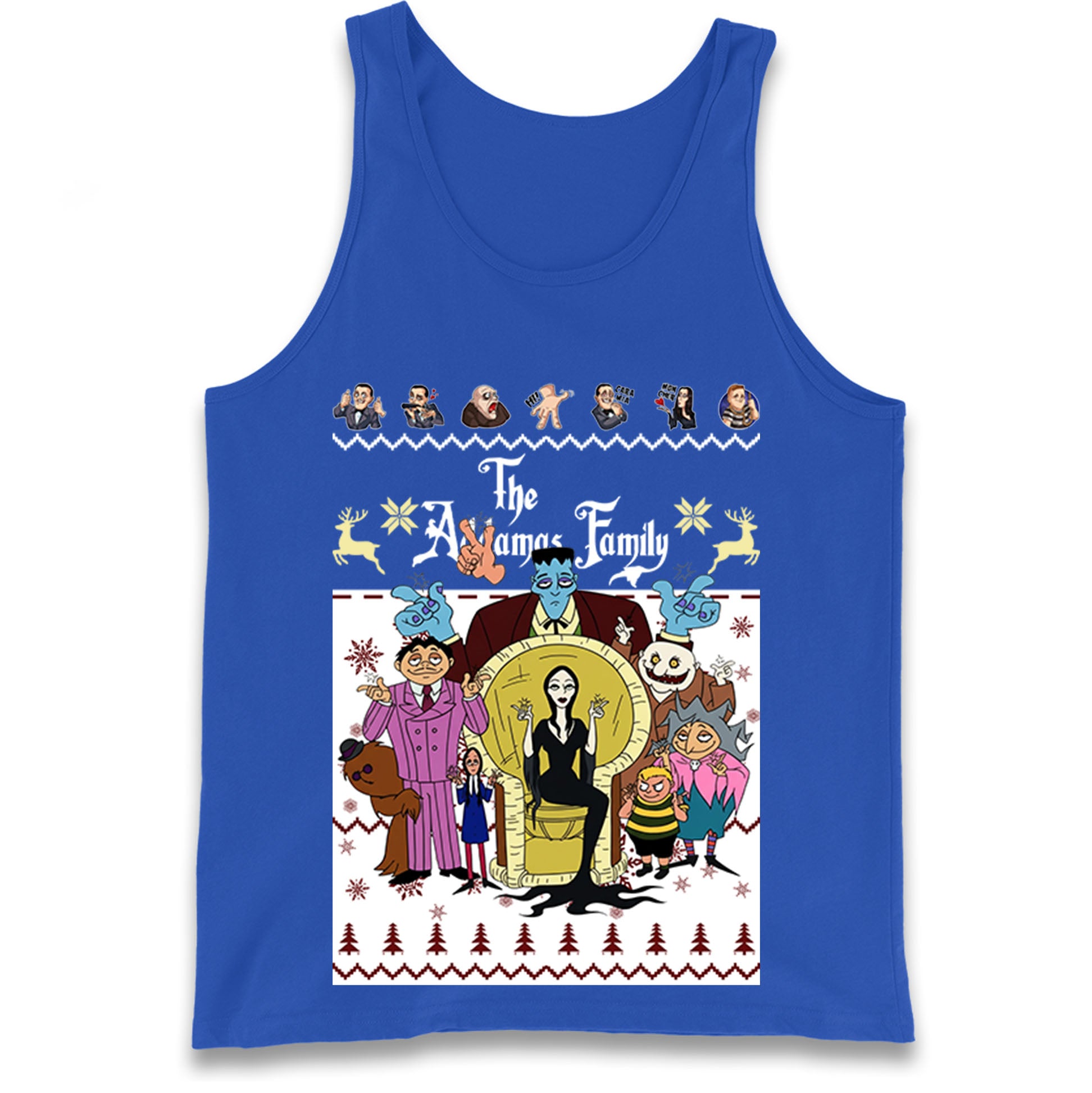 Scary Addams Christmas Tank Top
