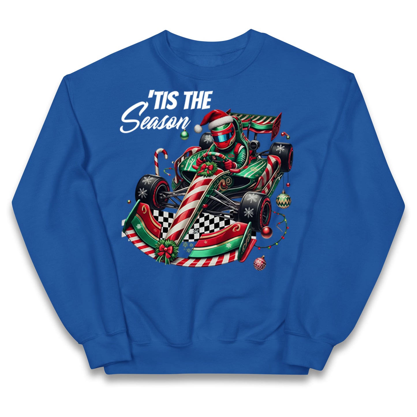 F1 Karting Tis The Season Christmas Kids Jumper