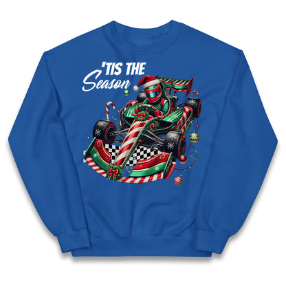 F1 Karting Tis The Season Christmas Kids Jumper