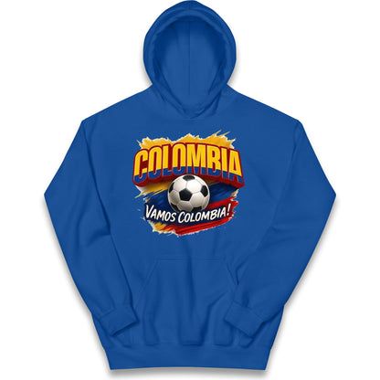 Colombia Retro World Cup Kids Hoodie