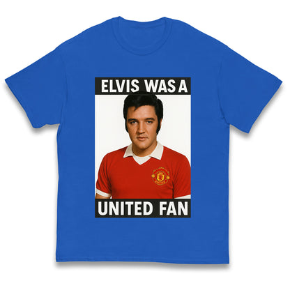 Elvis Presley Mnchester United Kids T Shirt