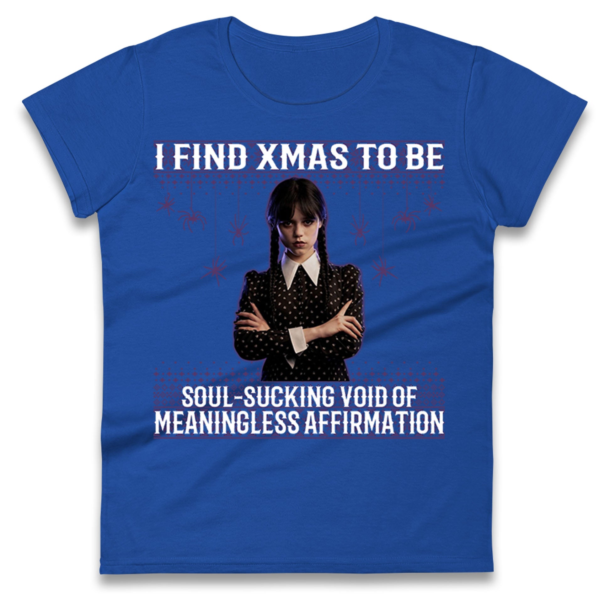 Wednesday Christmas Ladies T Shirt