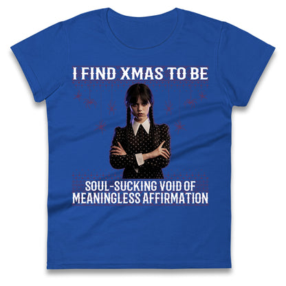 Wednesday Christmas Ladies T Shirt