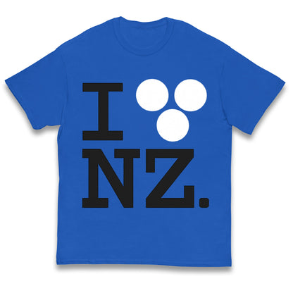 I Love NZ Orlando Bloom Huffer Kids T Shirt 