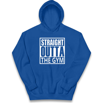 Staight Outta The Gym Kids Hoodie