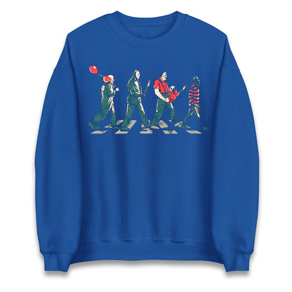 Horror Characters Friends Spoof Halloween Unisex Sweatshirt
