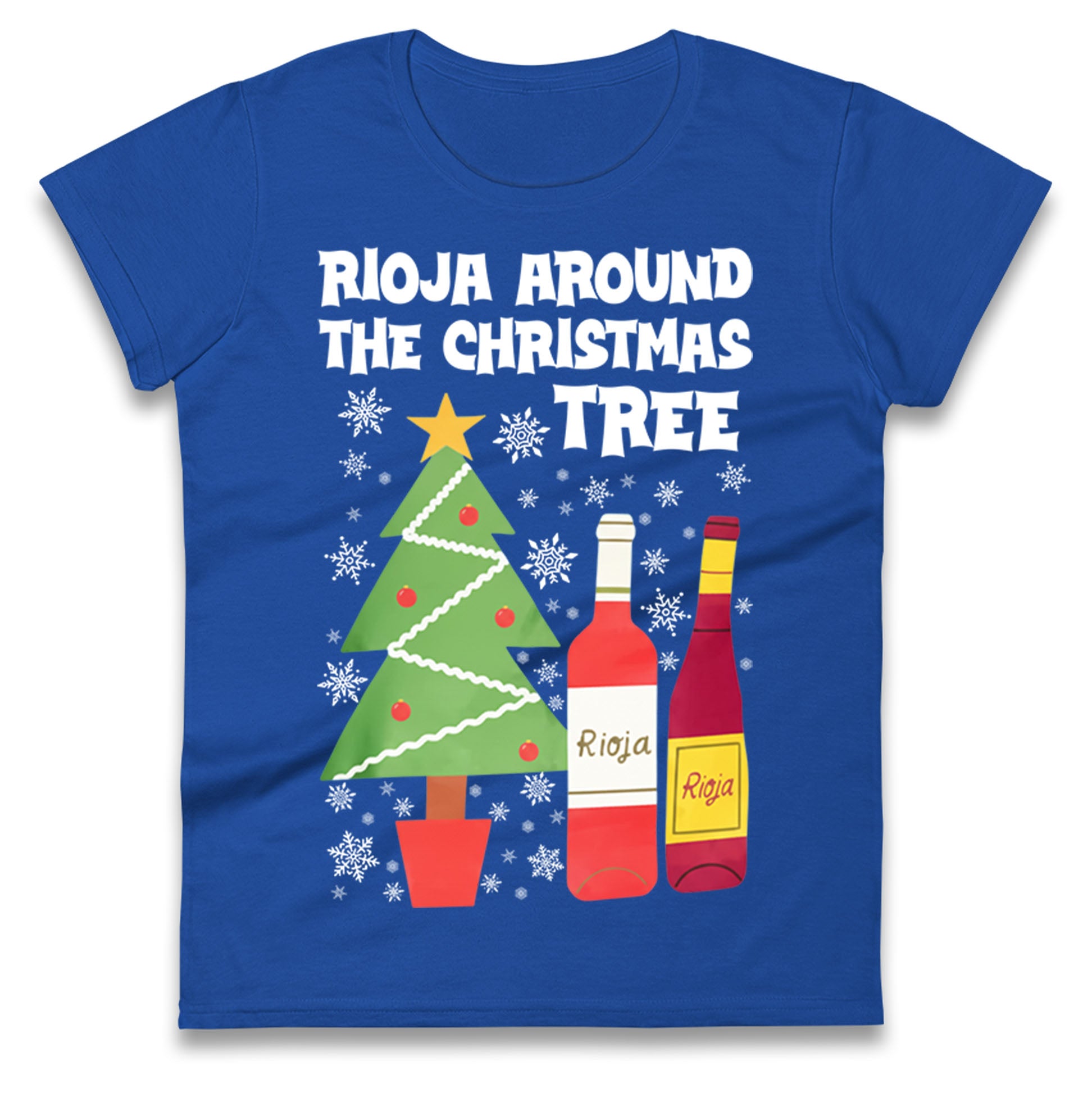 Rioja Wine Christmas Ladies T Shirt