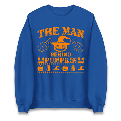 The Man Behind Pumpkin Halloween Unisex Sweatshirt