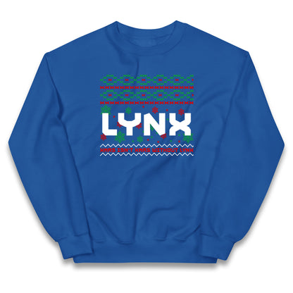 Lynx Christmas Kids Jumper