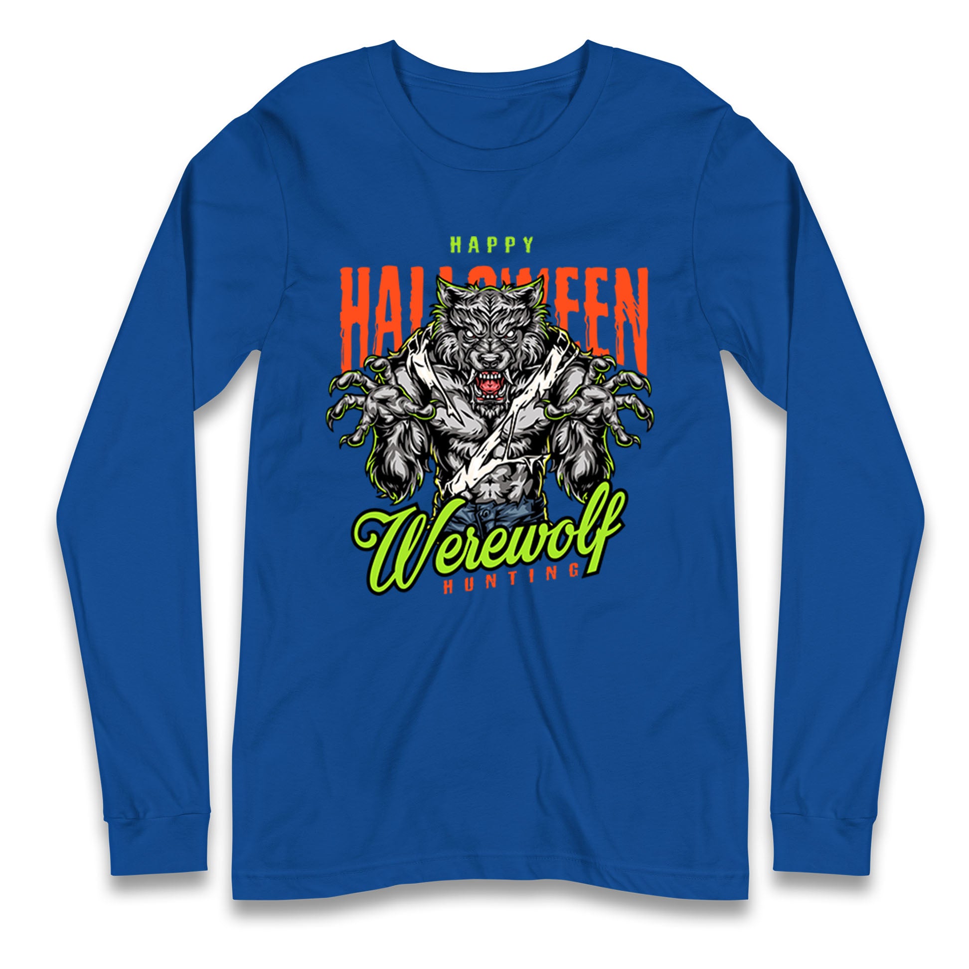 Halloween Werewolf Longsleeve T Shirt