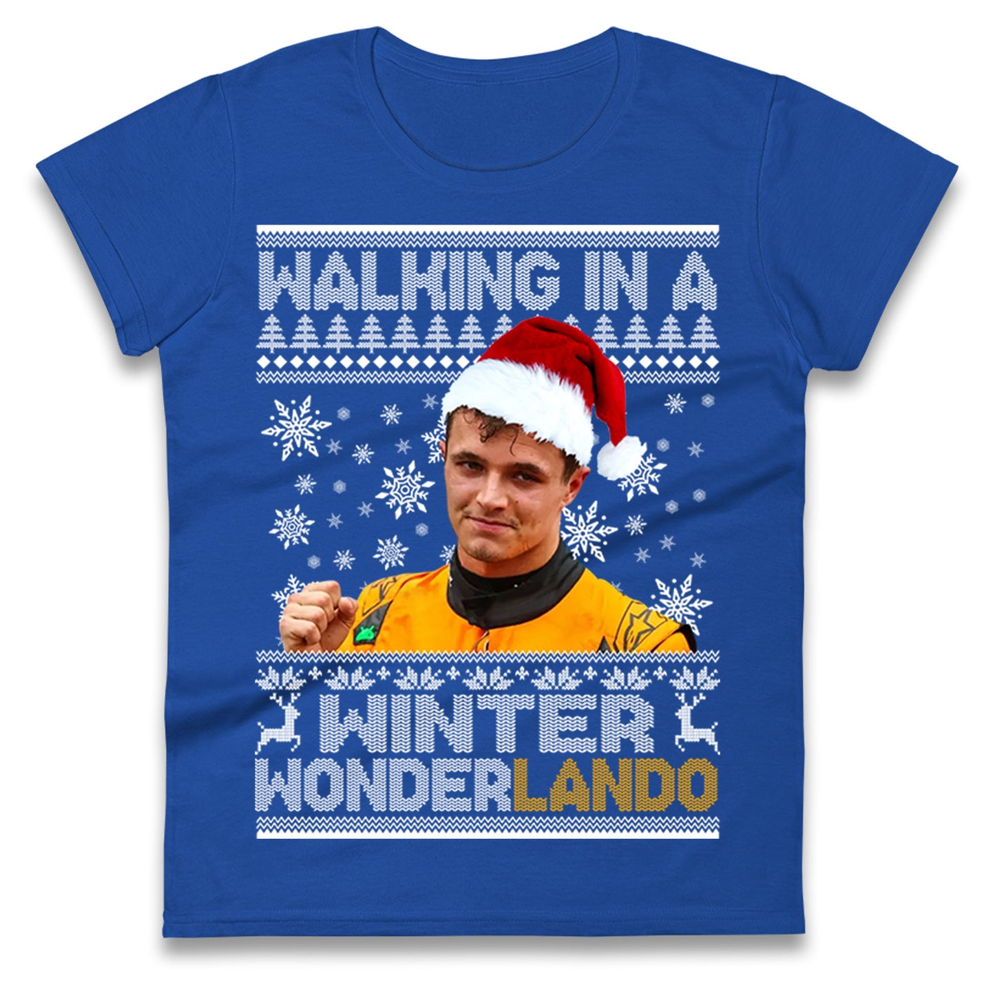 Lando Norris Christmas Ladies T Shirt