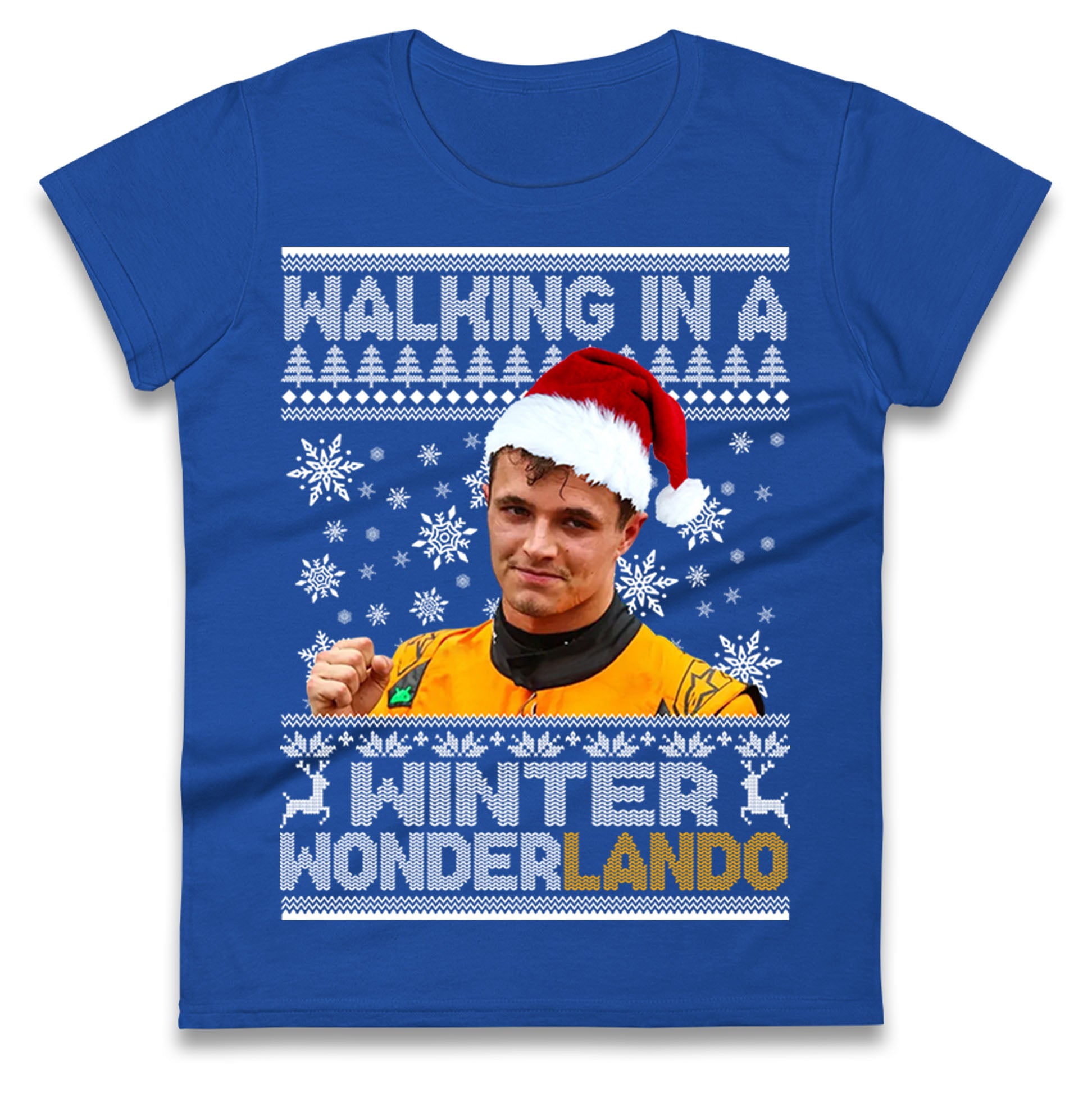 Lando Norris Christmas Ladies T Shirt