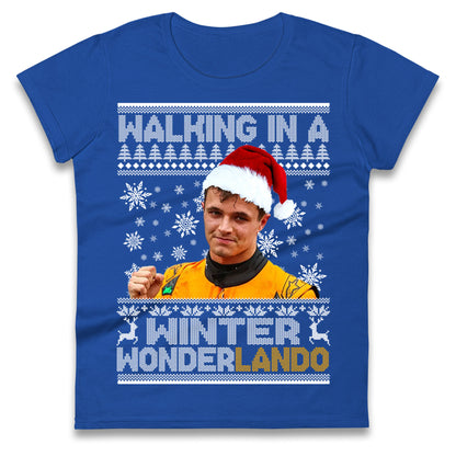 Lando Norris Christmas Ladies T Shirt
