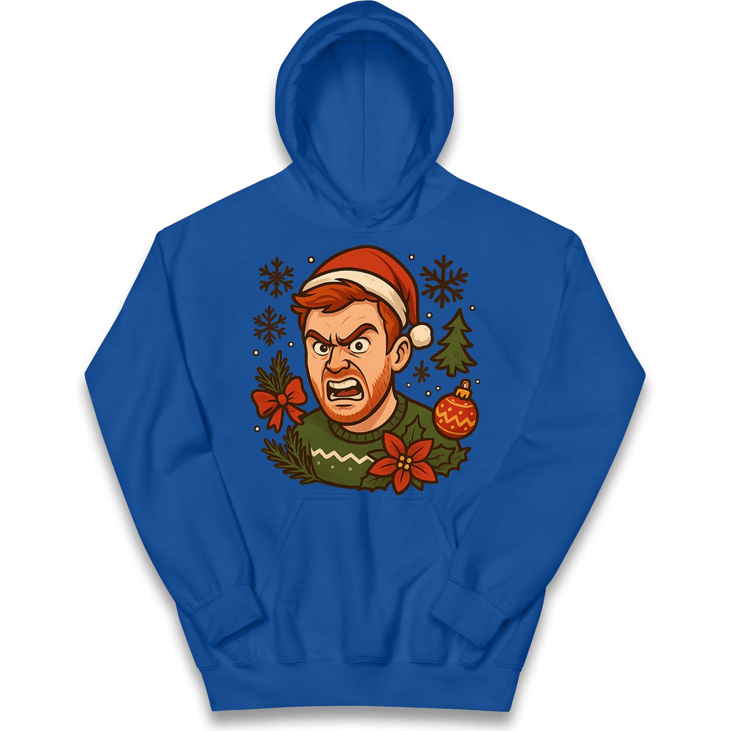 Angry Ginge Christmas Kids Hoodie
