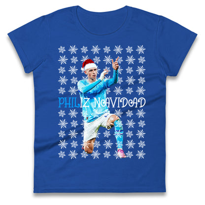 Phil Foden Philiz Navidad Christmas Ladies Shirt