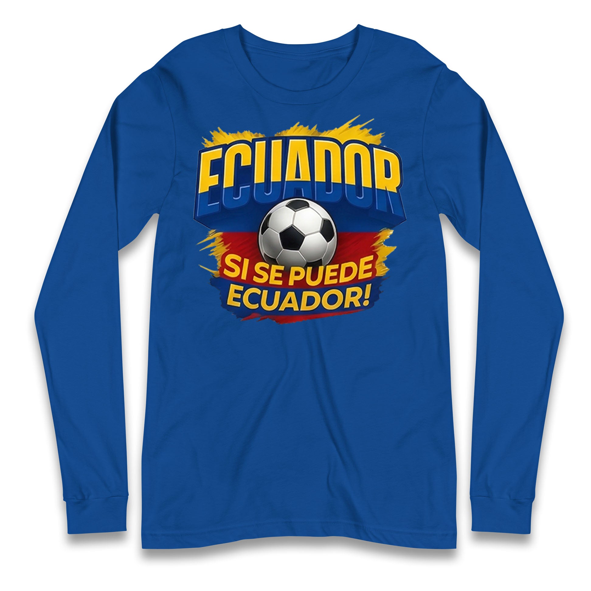 Ecuador Retro World Cup Longsleeve T Shirt