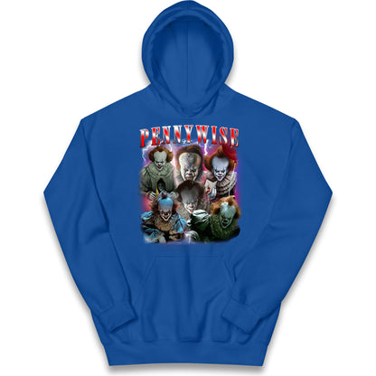 The Clown Pennywise Scary Halloween Bootleg Kids Hoodie