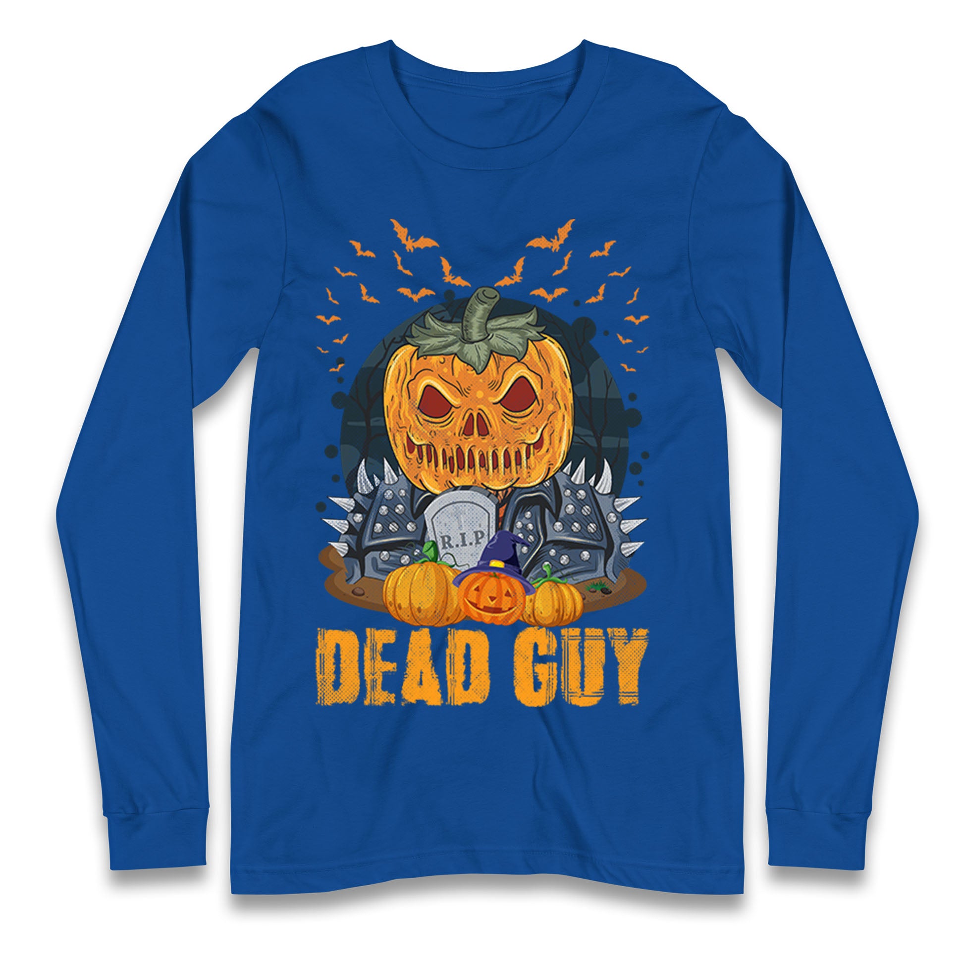 Scary Pumpkin Dead Guy Halloween T Shirt
