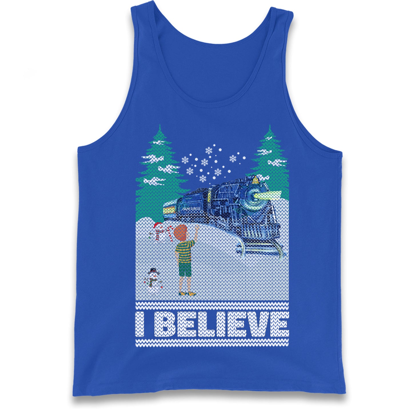 I Beleive Polar Express Christmas Tank Top