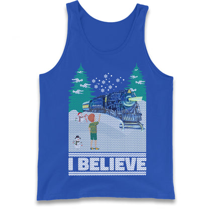 I Beleive Polar Express Christmas Tank Top