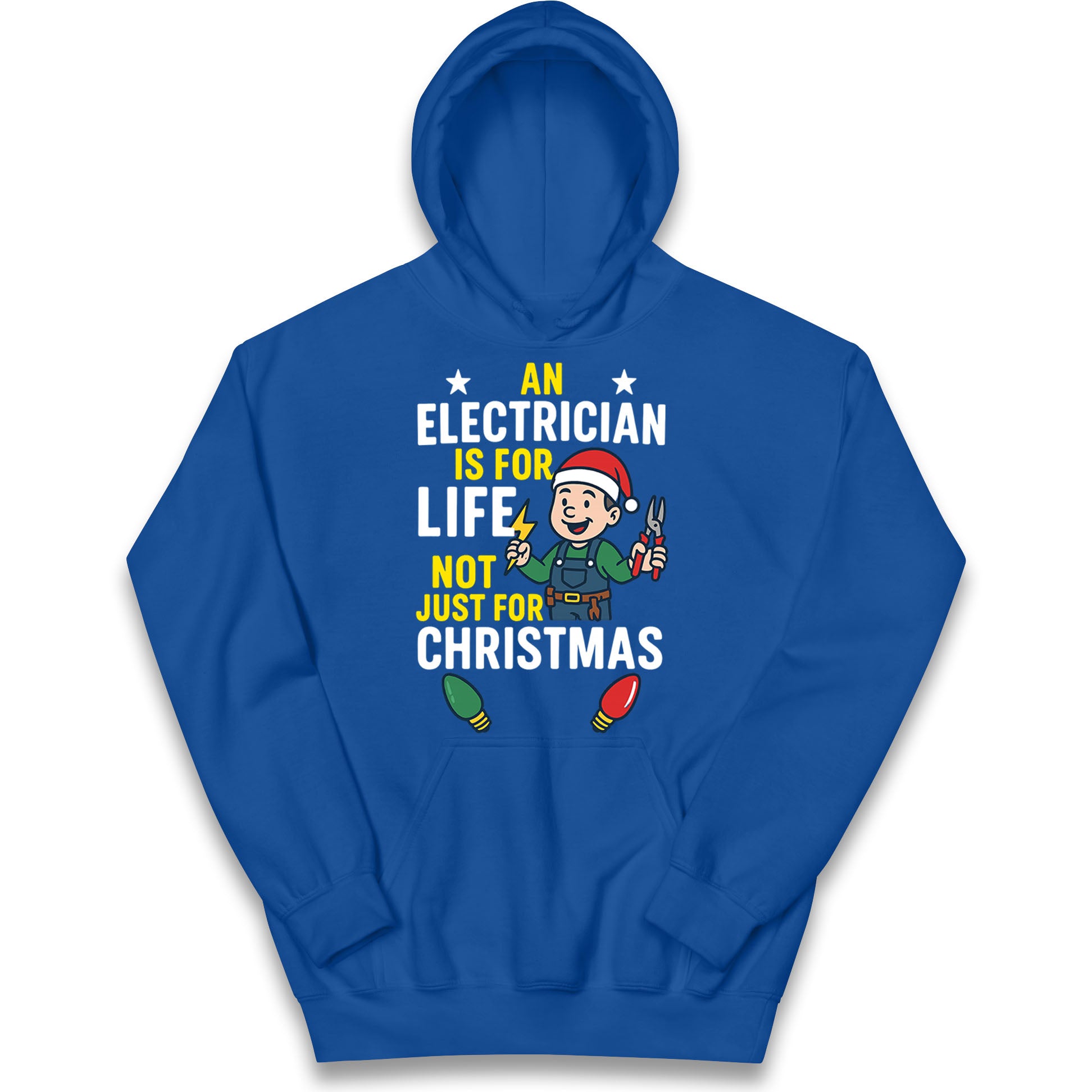 Electrician Christmas Kids Hoodie