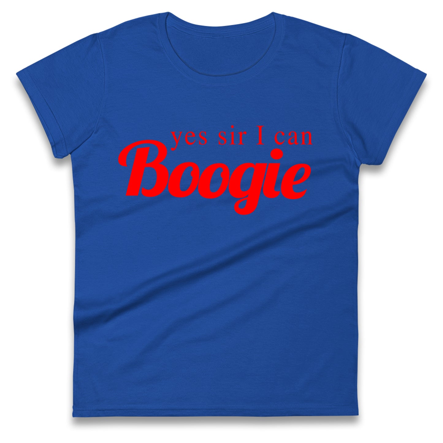 Yes Sir I Can Boogie Embroidered Ladies Shirt