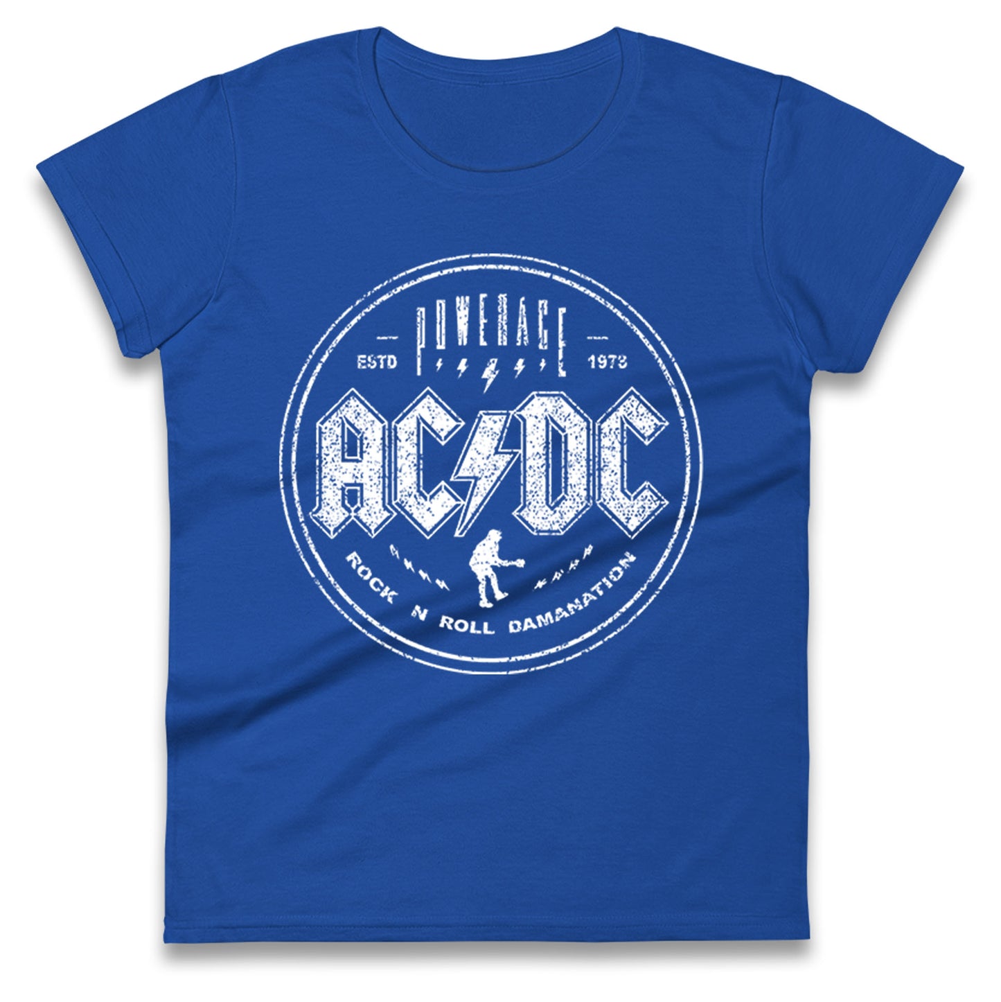 ACDC Rock n Roll Domination Ladies T Shirt