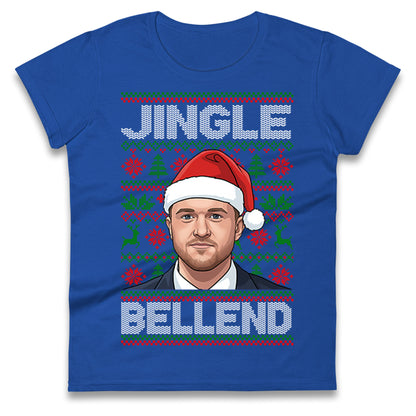 Tommy Robinson Jingle Bell End Christmas Ladies Shirt
